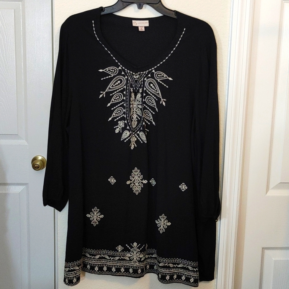 CB established 1962 embroidered black and white shirt 2X